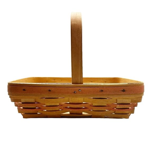 Longaberger Century Celebration Basket 2000 Orange Accent Vintage - Picture 1 of 9